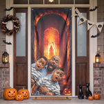 Custom Photo Funny Scream Door Decor - Personalized Door Cover 2