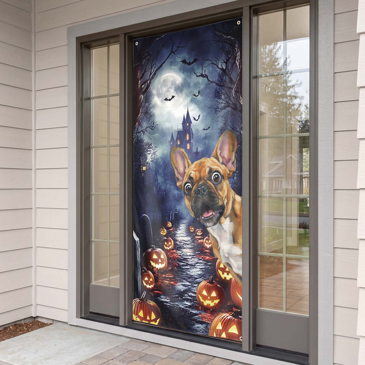 Custom Photo Funny Scream Door Decor - Personalized Door Cover 5