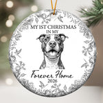 Custom Photo Gift For New Pet Parents Ornament, First Christmas In My Forever Home - Personalized Ornament 2