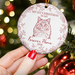 Custom Photo Gift For New Pet Parents Ornament, First Christmas In My Forever Home - Personalized Ornament 3