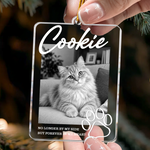 Custom Photo In Loving Memory Pet Memorial - Personalized Ornament 2
