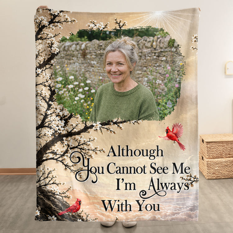 Custom Photo Memorial Gifts I'm Always With You Christmas Blanket - Personalized Blanket 2