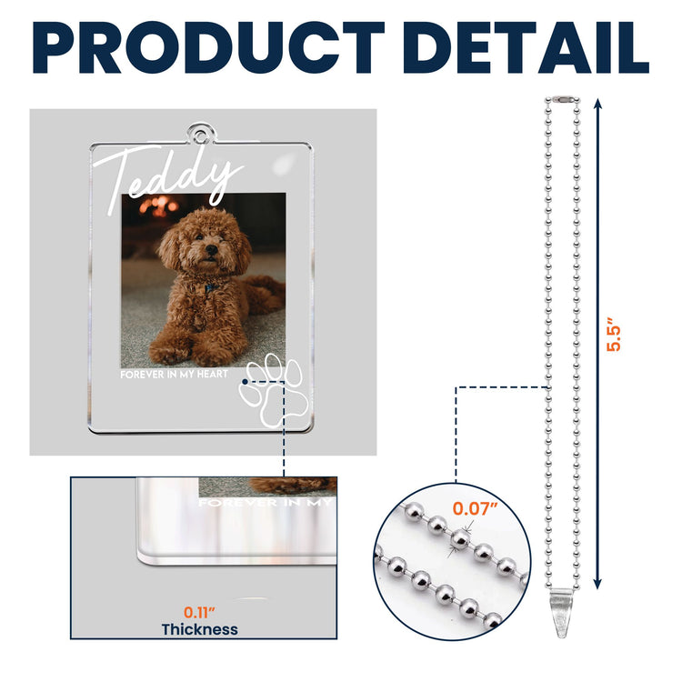 Custom Photo Memorial Pet New Version Pet Loss Gifts - Personalized Rear View Mirror Accessory 7