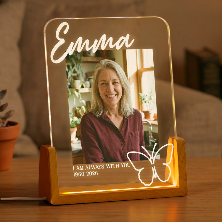 Custom Photo Memorial Remembrance Gifts I Am Always With You - Personalized Night Light 1