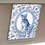 Custom Photo Memorial Toile Watercolor Portrait - Personalized Car Visor Clip 6