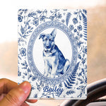 Custom Photo Memorial Toile Watercolor Portrait - Personalized Car Visor Clip 7