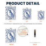 Custom Photo Memorial Toile Watercolor Portrait - Personalized Car Visor Clip 8