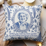 Custom Photo Memorial Toile Watercolor Portrait - Personalized Pillow 2