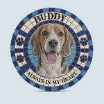 Custom Photo Mosaic Art Pet Memorial Gift - Personalized Garden Stone 1