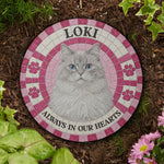 Custom Photo Mosaic Art Pet Memorial Gift - Personalized Garden Stone 3