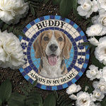 Custom Photo Mosaic Art Pet Memorial Gift - Personalized Garden Stone 5