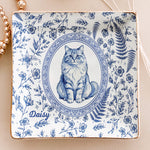  
Custom Photo Pet Lover Gift Watercolor Style - Personalized Jewelry Dish 3