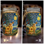 Custom Photo Pet Memorial Stained Glass Sunflower - Personalized Night Light 4