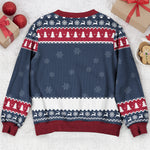 Custom Photo Pixel Art Christmas Annoying Each Other Gifts For Her, Him - Personalized Ugly Sweater 7