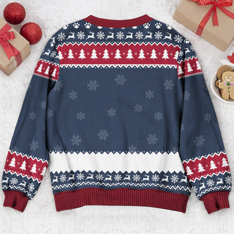 Custom Photo Pixel Art Christmas Annoying Each Other Gifts For Her, Him - Personalized Ugly Sweater 7