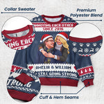 Custom Photo Pixel Art Christmas Annoying Each Other Gifts For Her, Him - Personalized Ugly Sweater 8