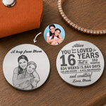 Custom Photo Sketch Line Art Birthday Gift For Son Daughter - Personalized Pocket Hug 1