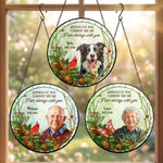 Custom Photo Stained Glass Art Always With You Memorial Keepsake Gifts - Personalized Window Hanging Suncatcher 1