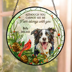 Custom Photo Stained Glass Art Always With You Memorial Keepsake Gifts - Personalized Window Hanging Suncatcher 3