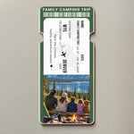 Custom Photo Travel Ticket Adventure Vacation Keepsake For Family, Friends, Couple - Personalized Magnet 2
