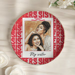 Custom Photo Watercolor Art Polaroid Frame Friendship Gifts For Her - Personalized Jewelry Dish 2