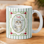 Custom Photo Watercolor Christmas Vibe Gifts For Pet Lovers - Personalized Mug 3