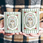 Custom Photo Watercolor Christmas Vibe Gifts For Pet Lovers - Personalized Mug 5
