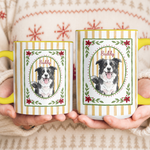Custom Photo Watercolor Christmas Vibe Gifts For Pet Lovers - Personalized Mug 6