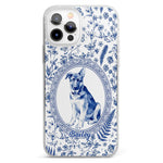 Custom Photo Watercolor Dog Cat Pet Portrait Toile Remembrance - Personalized Phone Case 2