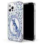 Custom Photo Watercolor Dog Cat Pet Portrait Toile Remembrance - Personalized Phone Case 5