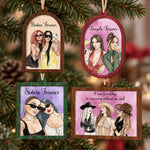 Custom Portrait Art Thank You Friend Gifts, 2 Layer Wooden - Personalized Ornament 1