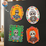 Custom Portrait Day Of The Dead Hispanic Mexican Memorial - Personalized Magnet 1