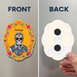 Custom Portrait Day Of The Dead Hispanic Mexican Memorial - Personalized Magnet 4
