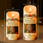 Custom Portrait Day Of The Dead Sympathy Gift - Personalized Candles 5