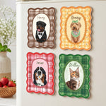 Custom Pretty Pet Portrait - Gifts For Dog Lovers, Cat Lovers - Personalized Magnet 2