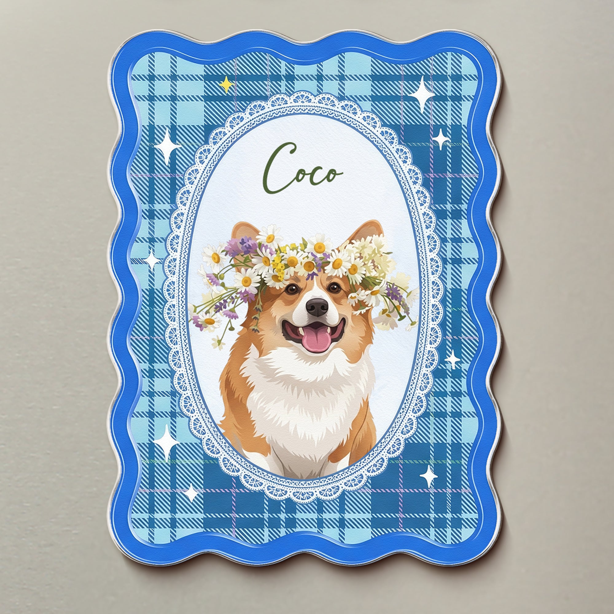 Custom Pretty Pet Portrait - Gifts For Dog Lovers, Cat Lovers - Personalized Magnet 3