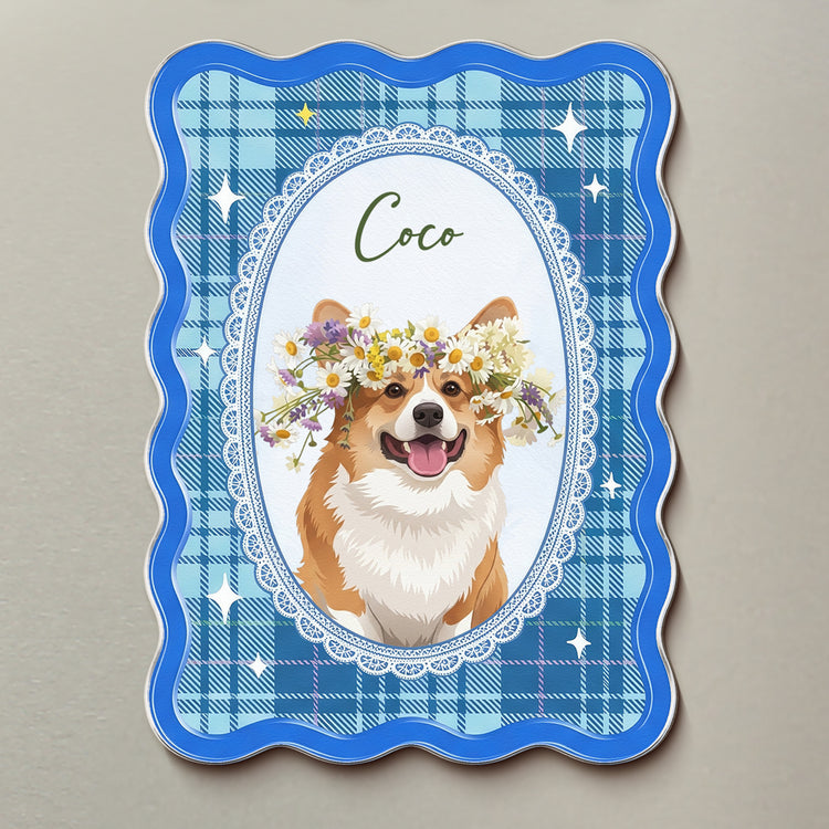 Custom Pretty Pet Portrait - Gifts For Dog Lovers, Cat Lovers - Personalized Magnet 3