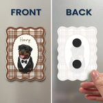 Custom Pretty Pet Portrait - Gifts For Dog Lovers, Cat Lovers - Personalized Magnet 5