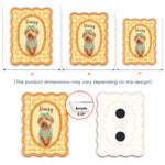 Custom Pretty Pet Portrait - Gifts For Dog Lovers, Cat Lovers - Personalized Magnet 6