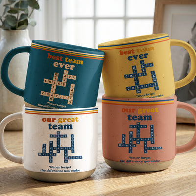 Custom Scrabble Best Team Ever Retro Vintage Gifts For Coworkers - Personalized Mug