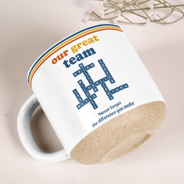 Custom Scrabble Best Team Ever Retro Vintage Gifts For Coworkers - Personalized Mug 8