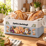 Custom Sourdough Baking Basket Gift For Sourdough Lovers - Personalized Storage Basket 1