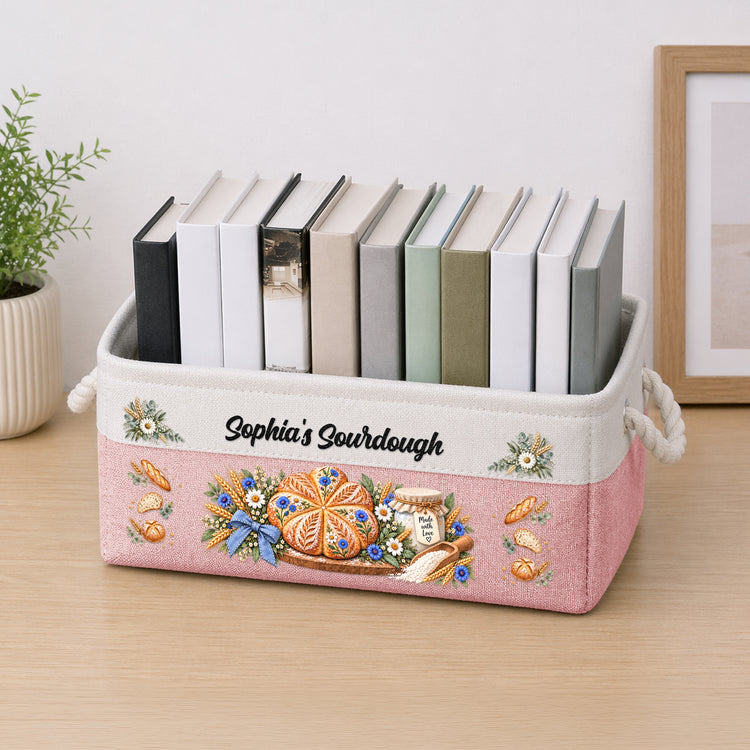 Custom Sourdough Baking Basket Gift For Sourdough Lovers - Personalized Storage Basket 3