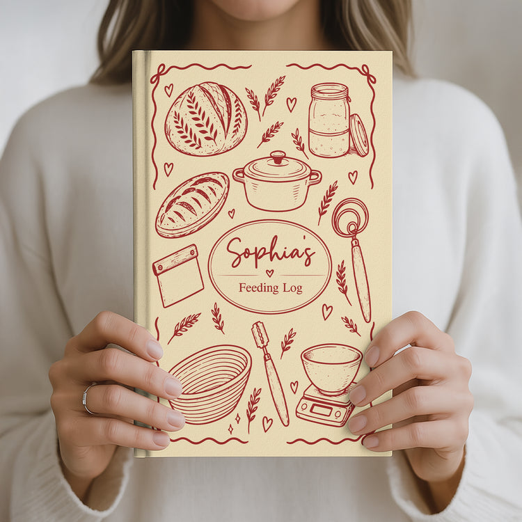 Custom Sourdough Log Gifts For Sourdough Lovers Baking Lovers - Personalized Journal 3