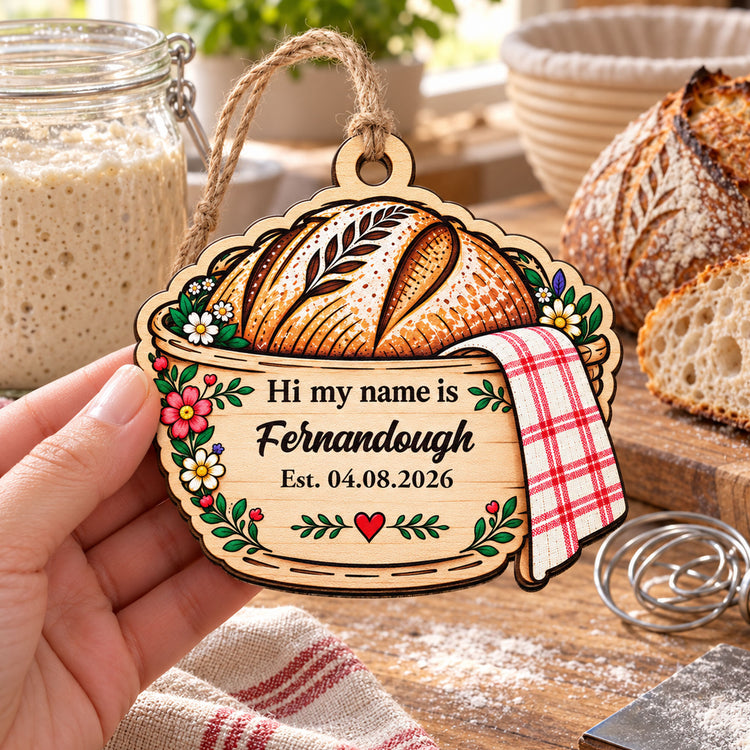 Custom Sourdough Starter Tag Gift For Sourdough Lovers - Personalized Ornament 2