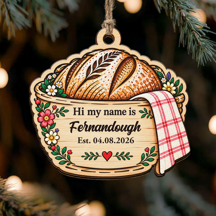 Custom Sourdough Starter Tag Gift For Sourdough Lovers - Personalized Ornament 3