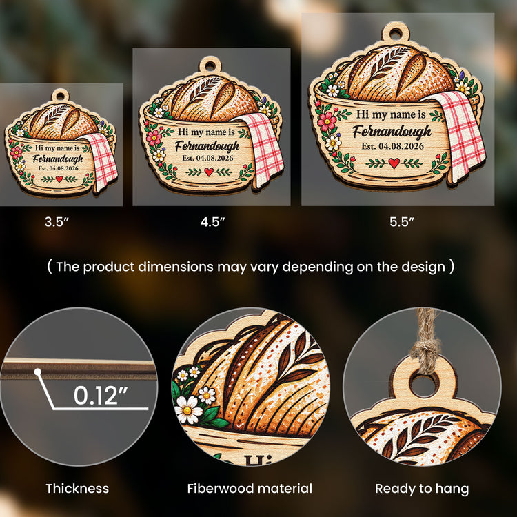 Custom Sourdough Starter Tag Gift For Sourdough Lovers - Personalized Ornament 4