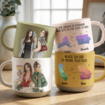 Custom States & Photo Watercolor Art - Long Distance Relationship Gifts - Personalized Mug 1