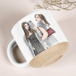 Custom States & Photo Watercolor Art - Long Distance Relationship Gifts - Personalized Mug 4