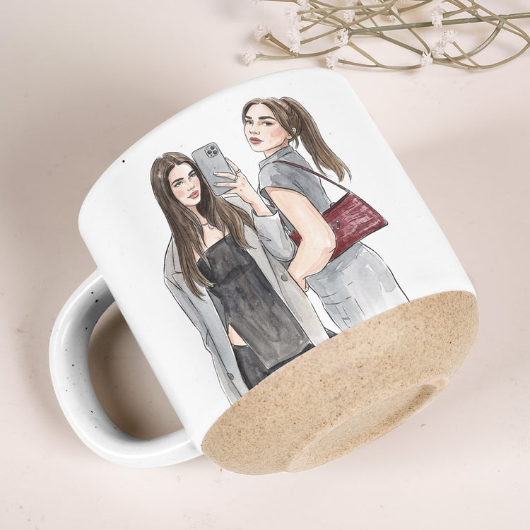 Custom States & Photo Watercolor Art - Long Distance Relationship Gifts - Personalized Mug 4